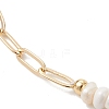 Brass Paperclip Chains Bracelets BJEW-JB13492-3