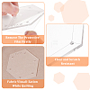 2/3/4/5/6 Inch Hexagon Quilting Template TOOL-WH0002-44-4