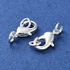 Rack Plating Brass Lobster Claw Clasps LS-KK-F090-26S-01-2
