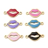 304 Stainless Steel Enamel Connector Charms STAS-H479-02G-1
