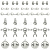 DIY Sport Theme Tibetan Style Alloy Making Finding Kit DIY-YW0008-72-1