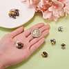 30 Set 6 Colors Brass Magnetic Clasps KK-CJ0001-63-3