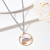 Chinese Style Alloy Pendant Necklaces NJEW-YW0001-01-6