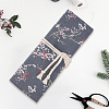 Flower Printed Polyester Cloth Knitting Tools Storage Roll Bags AJEW-WH20054-349B-7