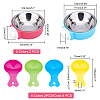 AHANDMAKER 8Pcs 4 Colors Plastic Food Scoop AJEW-GA0003-17-2