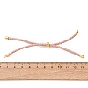 Adjustable Round Braided Microfiber Leather Cord Bracelet Making KK-CBAC260-01G-3