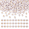 500Pcs 5 Style Plating Acrylic Beads PACR-BY0001-01-10