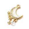 304 Stainless Steel Rhinestone Pendants STAS-P431-41G-02-1