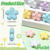 40Pcs 5 Colors Opaque Acrylic Beads OACR-FS0002-85-4