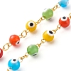 Brass Chain Pendant Necklace & Bracelets & Anklets Jewelry Sets SJEW-JS01201-13