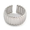 304 Stainless Steel Open Cuff Ring for Women RJEW-U014-05P-2