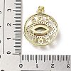 Brass Micro Pave Cubic Zirconia Pendants KK-E092-30G-01-3