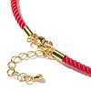 Nylon Milan Cord Necklace Making MAK-M028-01G-17-3