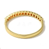 Brass Pave Cubic Zirconia Hinged Bangles for Women BJEW-B091-05G-4