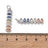 Brass Micro Pave Colorful Cubic Zirconia Pendants CU-CBA6E4E-18P-3
