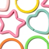 30Pcs 3 Style Spray Painted Iron Split Key Rings KEYC-LS0001-02-4