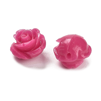 Synthetic Coral Carved Beads CORA-H003-01A-10-1