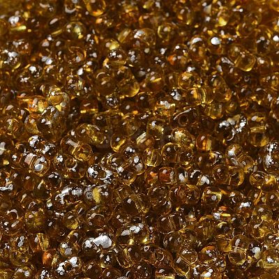 Spray Painted Glass Seed Beads SEED-F005-03A-02-1
