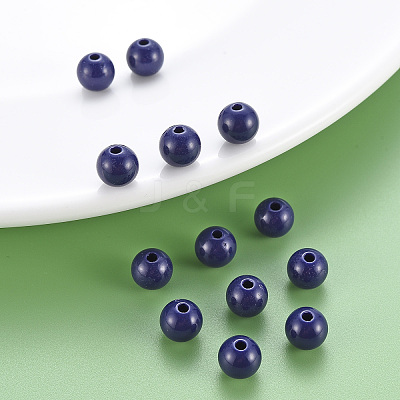 Opaque Acrylic Beads X-MACR-S370-C8mm-A19-1