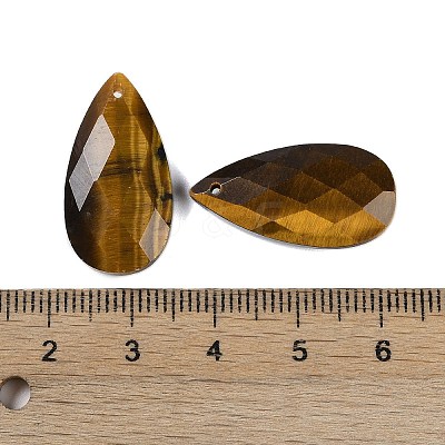 Natural Tiger Eye Pendants G-C140-05F-1