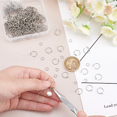 200Pcs 316 Surgical Stainless Steel Earring Hooks DIY-DC0001-49-1