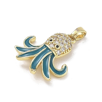 Ocean Brass Enamel Pendants LS-RB-CBA2CEF-03G-01-1