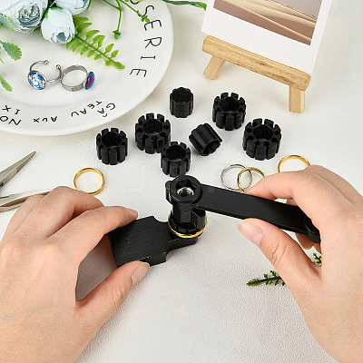 Plastic Standard Ring Sizer Measuring Kit TOOL-WH0140-04-1