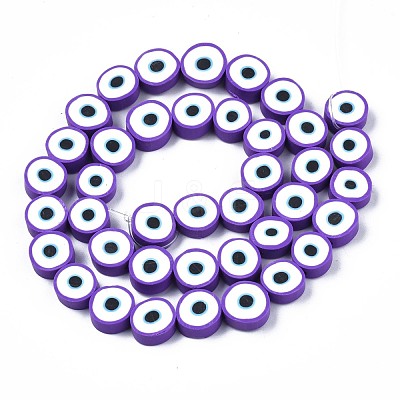 Handmade Polymer Clay Beads Strands CLAY-S096-041G-1