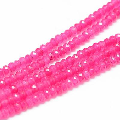Natural White Jade Bead Strands G-R343-2x4-23-1