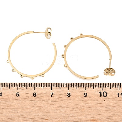 304 Stainless Steel Stud Earring Findings STAS-C182-01B-G-1