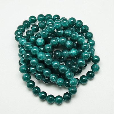 Baking Paint Crackle Glass Bead Strands X-DGLA-Q023-8mm-YS40-1
