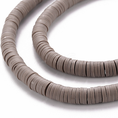 Handmade Polymer Clay Bead Strands CLAY-T002-6mm-52-1