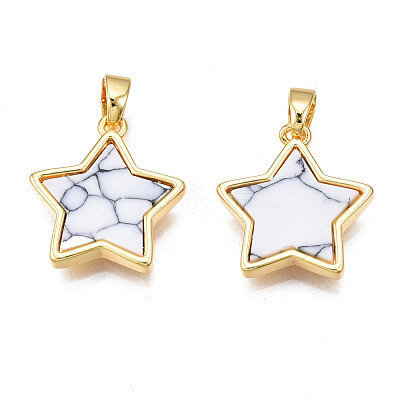 Real 18K Gold Plated Brass Pendants KK-N233-173A-01A-1