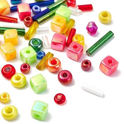 Cube & Seed Beads Kit for DIY Jewelry Making DIY-YW0004-83B-1