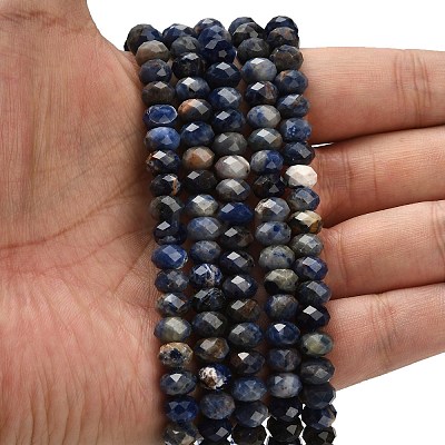 Natural Sodalite Beads Strands G-Z111-A20-1