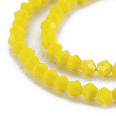 Opaque Solid Color Glass Beads Strands LS-GLAA-Q080-4mm-B10-1