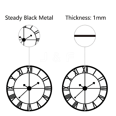 Iron Wall Signs AJEW-WH0286-046-1