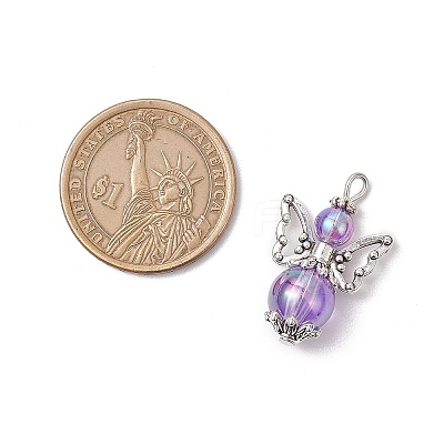 Transparent Acrylic Pendants PALLOY-JF03574-02-1