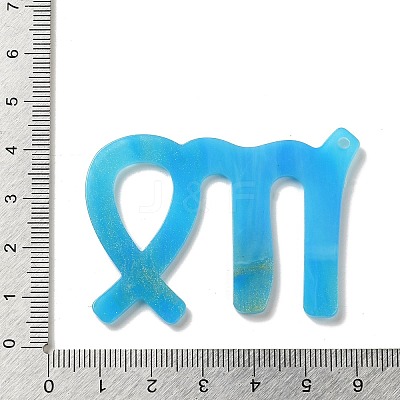 Acrylic Keychain Pendants SACR-S608-04B-01-1