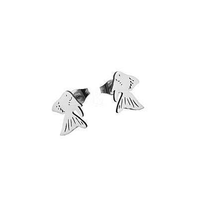304 Stainless Steel Stud Earrings for Women WGC8BC2-02-1