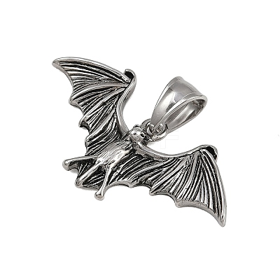 304 Stainless Steel Pendants STAS-V012-02AS-1