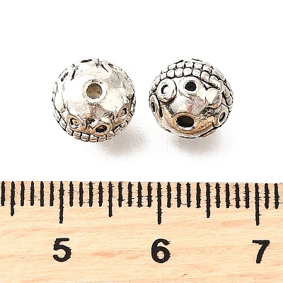 Tibetan Style Alloy Beads TIBE-L008-12AS-1