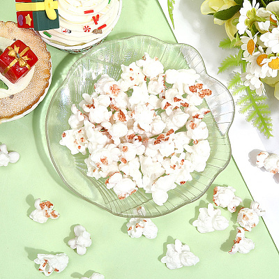 60Pcs Opaque Resin Decoden Cabochons RESI-SC0006-13-1