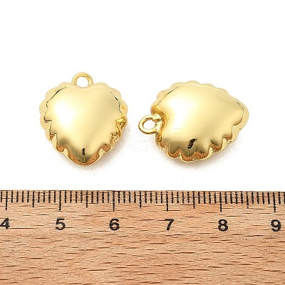 Heart Brass Pendants KK-L237-002G-1