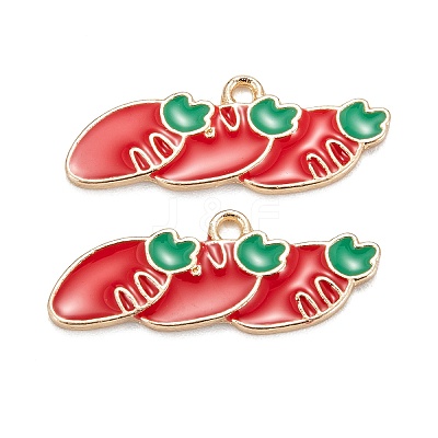 Alloy Enamel Pendants ENAM-O048-04KCG-D-1