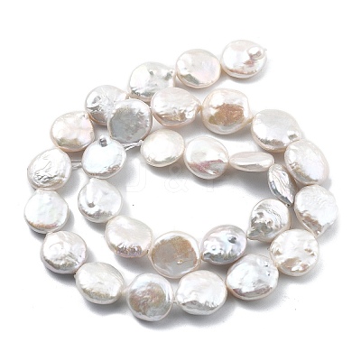 Natural Baroque Keshi Pearl Beads Strands PEAR-B004-16F-03A-1