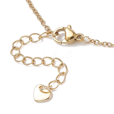 12Pcs 12 Styles Constellation Brass Star & Natural Mixed Stone Faceted Round Beaded Pendant 304 Stainless Steel Cable Chain Necklaces NJEW-JN05612-1