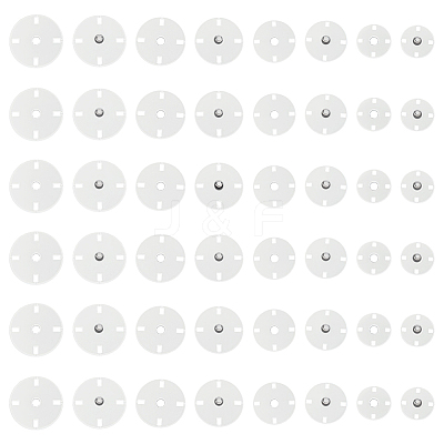 24 Pairs 4 Styles Zinc Alloy Snap Buttons FIND-FG0004-96P-1