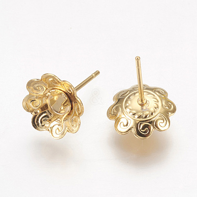 304 Stainless Steel Ear Stud Components X-STAS-G187-19G-1