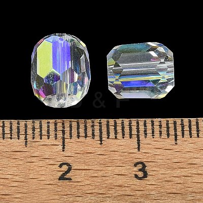 AB Color Plated Glass Beads GLAA-F108-12B-15-1